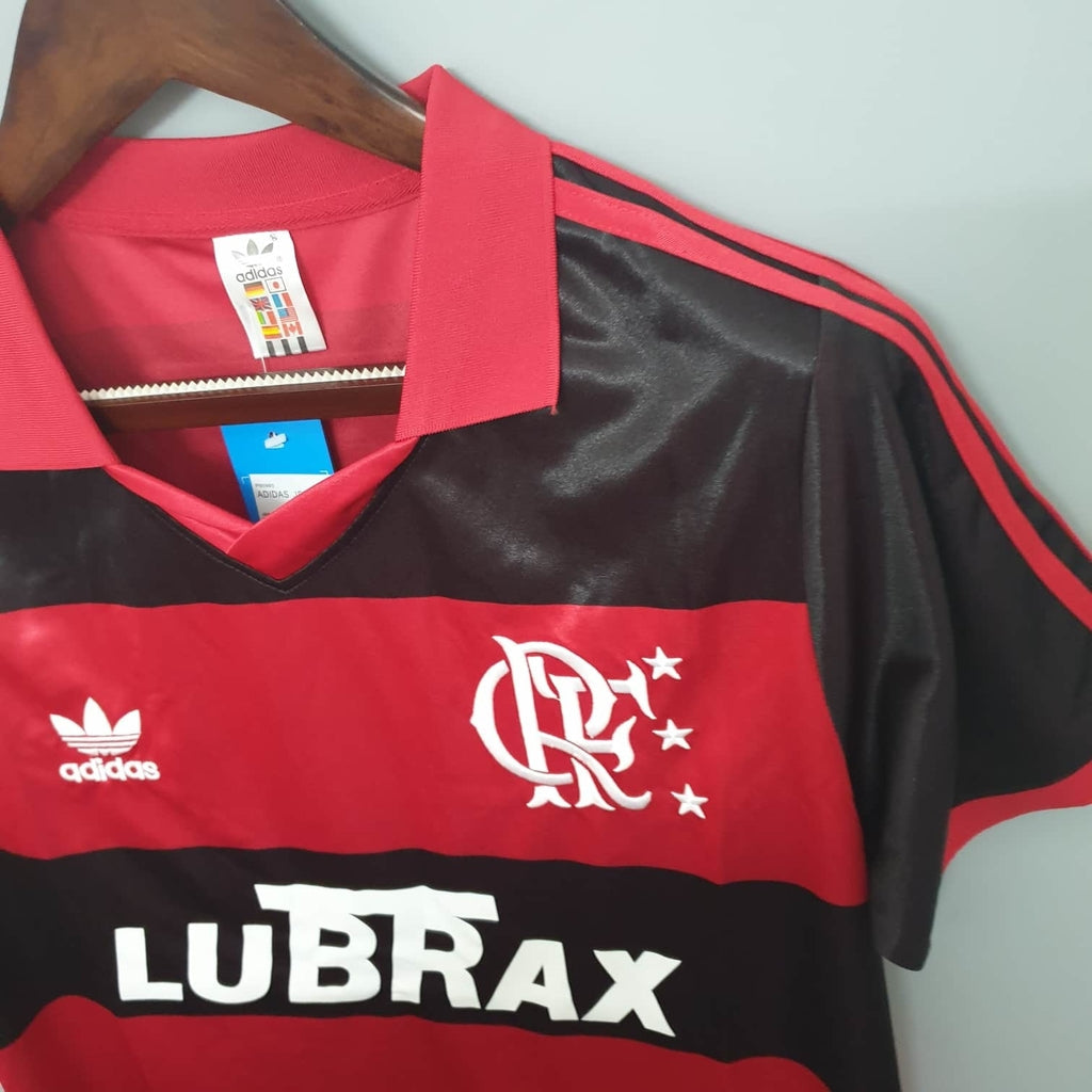 Trikot Flamengo Retro 1990 Vermelha e Preta - Adidas 