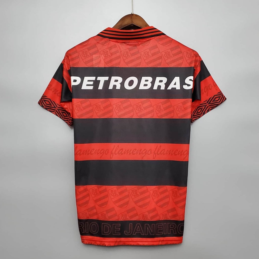 Trikot Flamengo Retro 1995 Vermelha e Preta 
