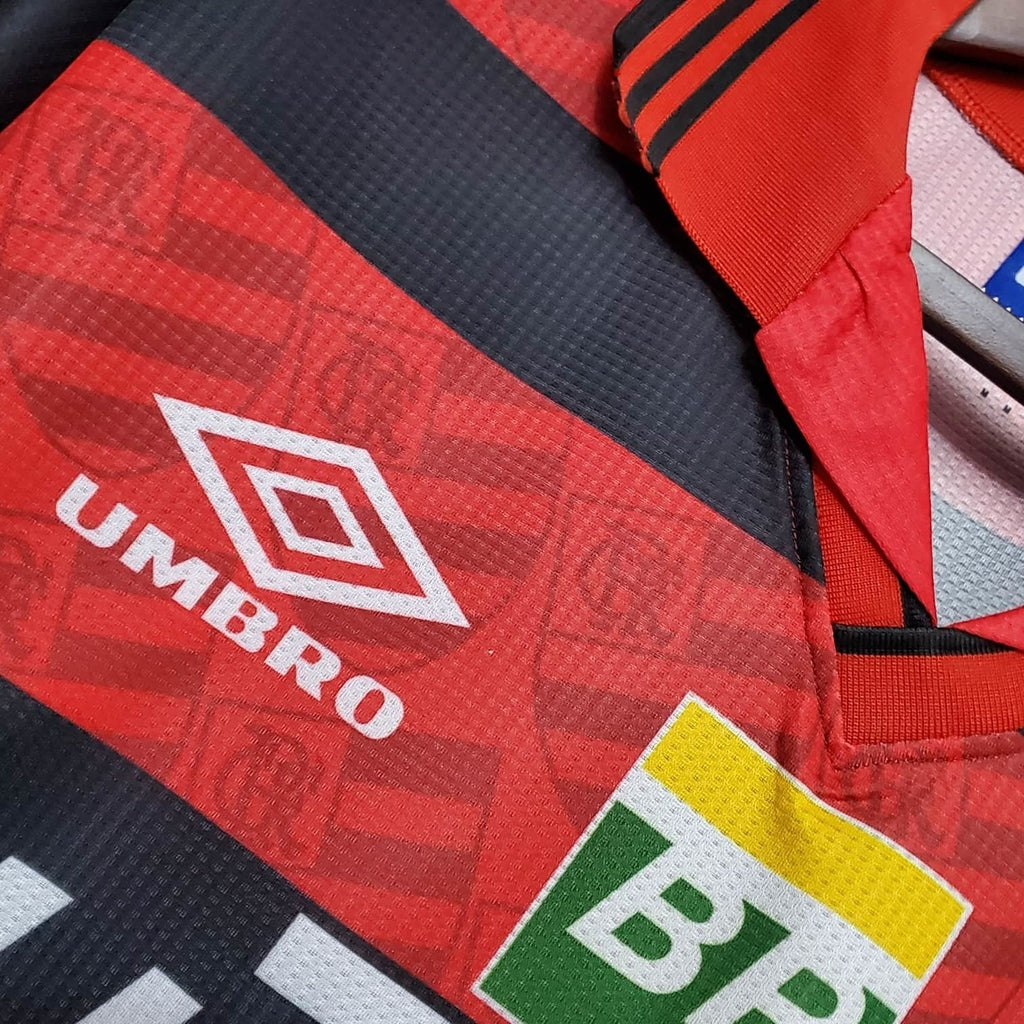 Trikot Flamengo Retro 1995 Vermelha e Preta 