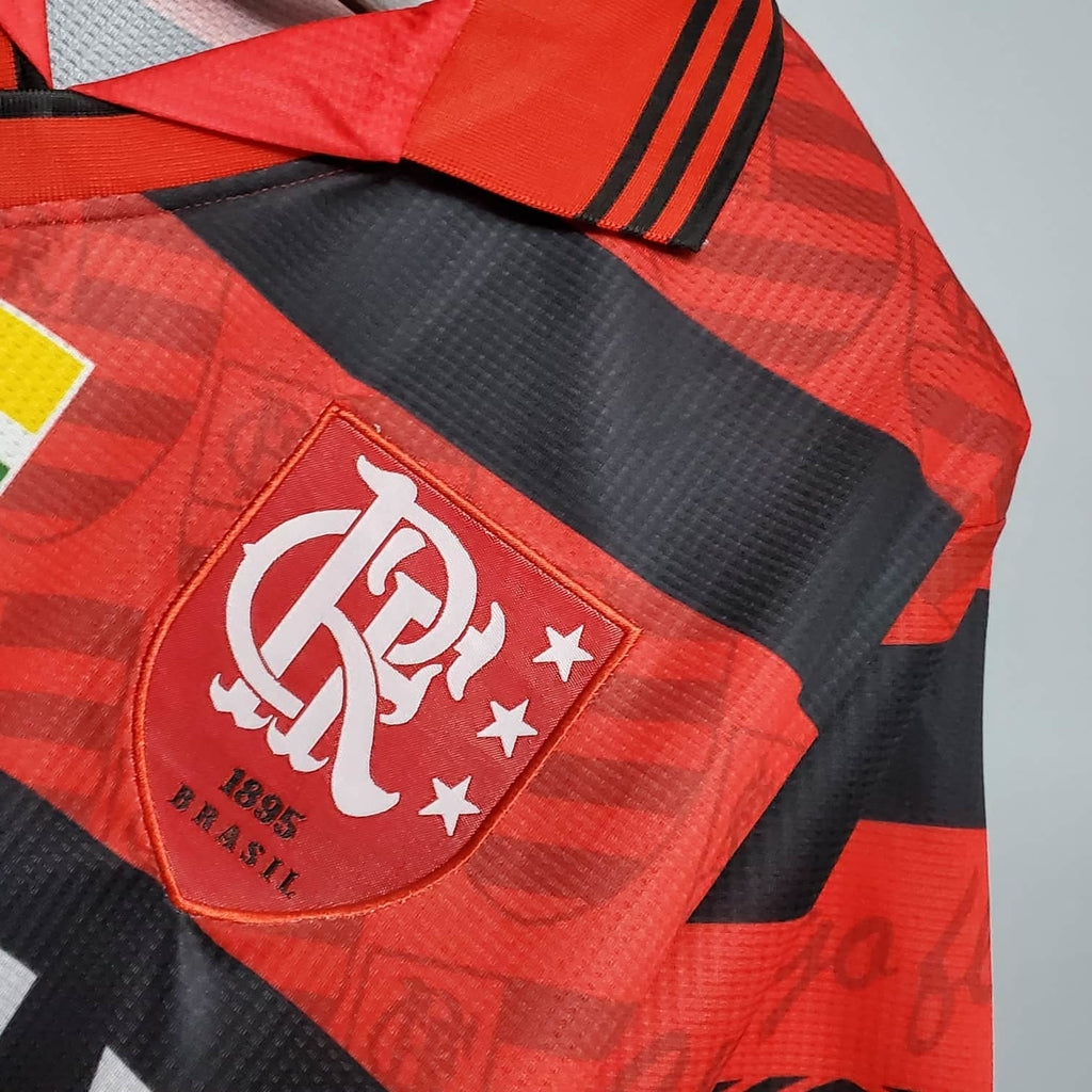 Trikot Flamengo Retro 1995 Vermelha e Preta 