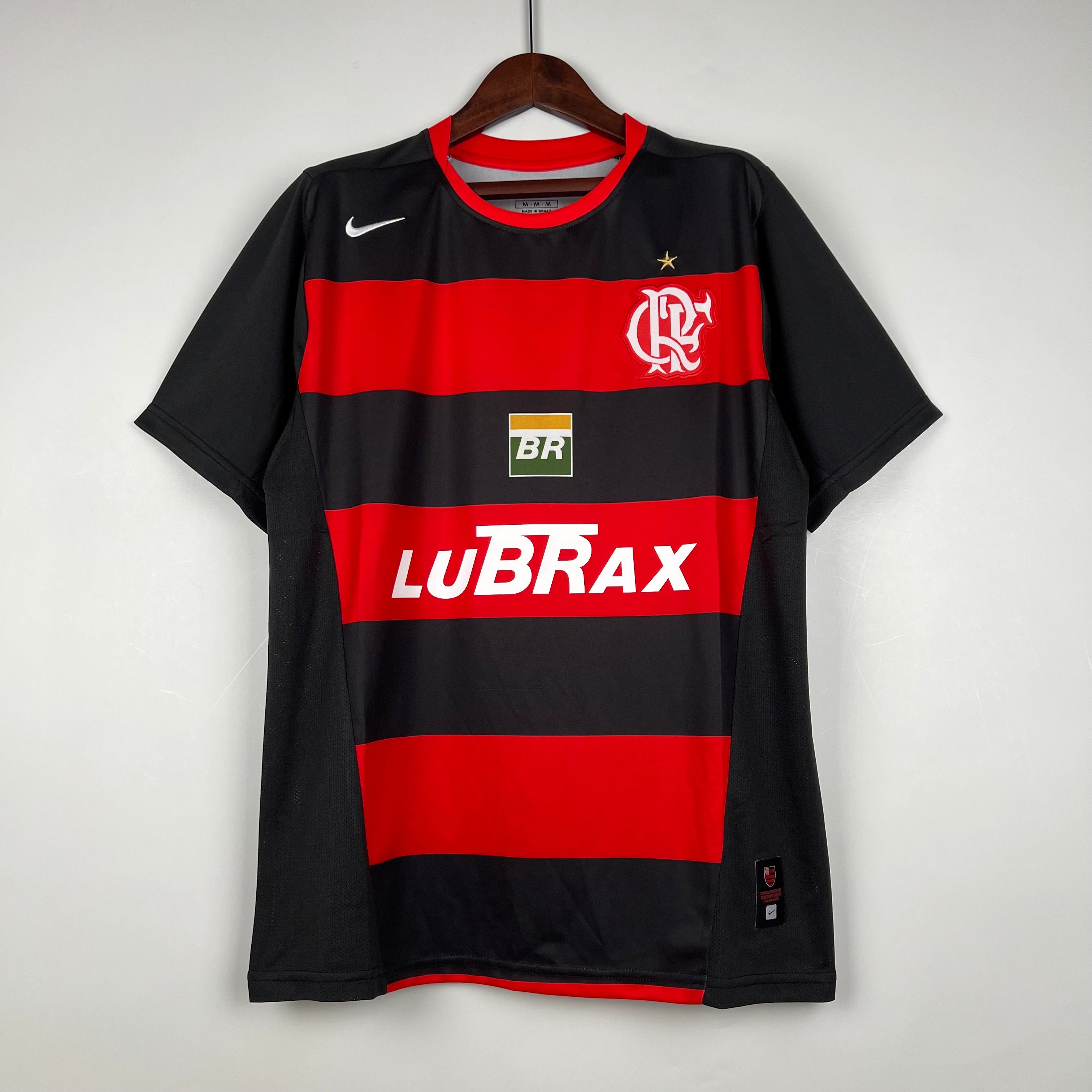 Trikot Flamengo Retro 2002 Vermelha e Preta 