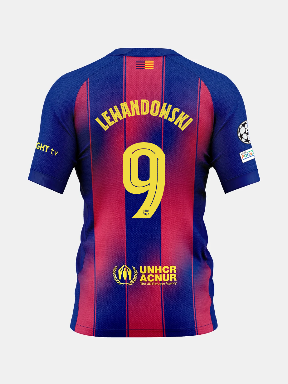 Heimtrikot FC Barcelona 25/26 #9 LEWANDOWKSI 