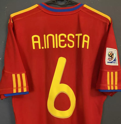 Jersey Iniesta Spanien 2010 Legende 