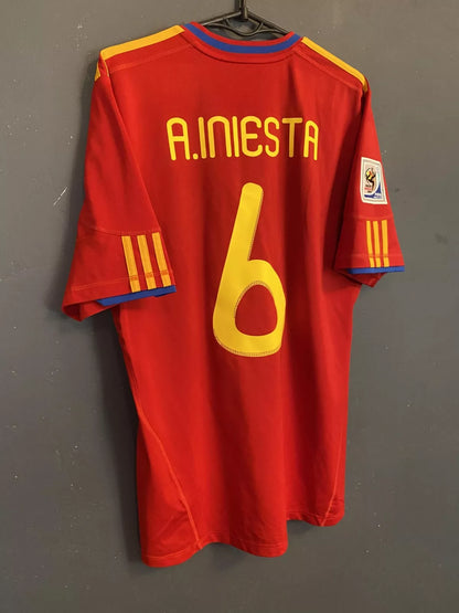 Jersey Iniesta Spanien 2010 Legende 