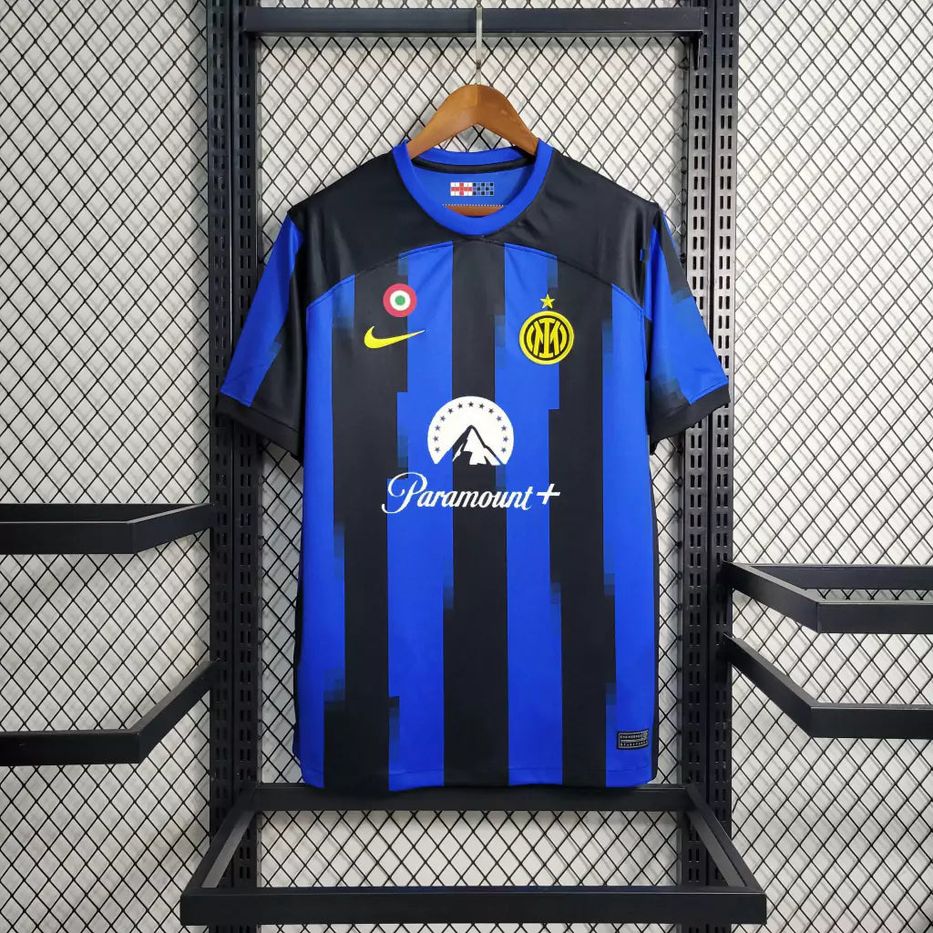 Trikot Inter de Milão Heim 24/25 s/n° Torcedor Masculina - Azul e Preto 
