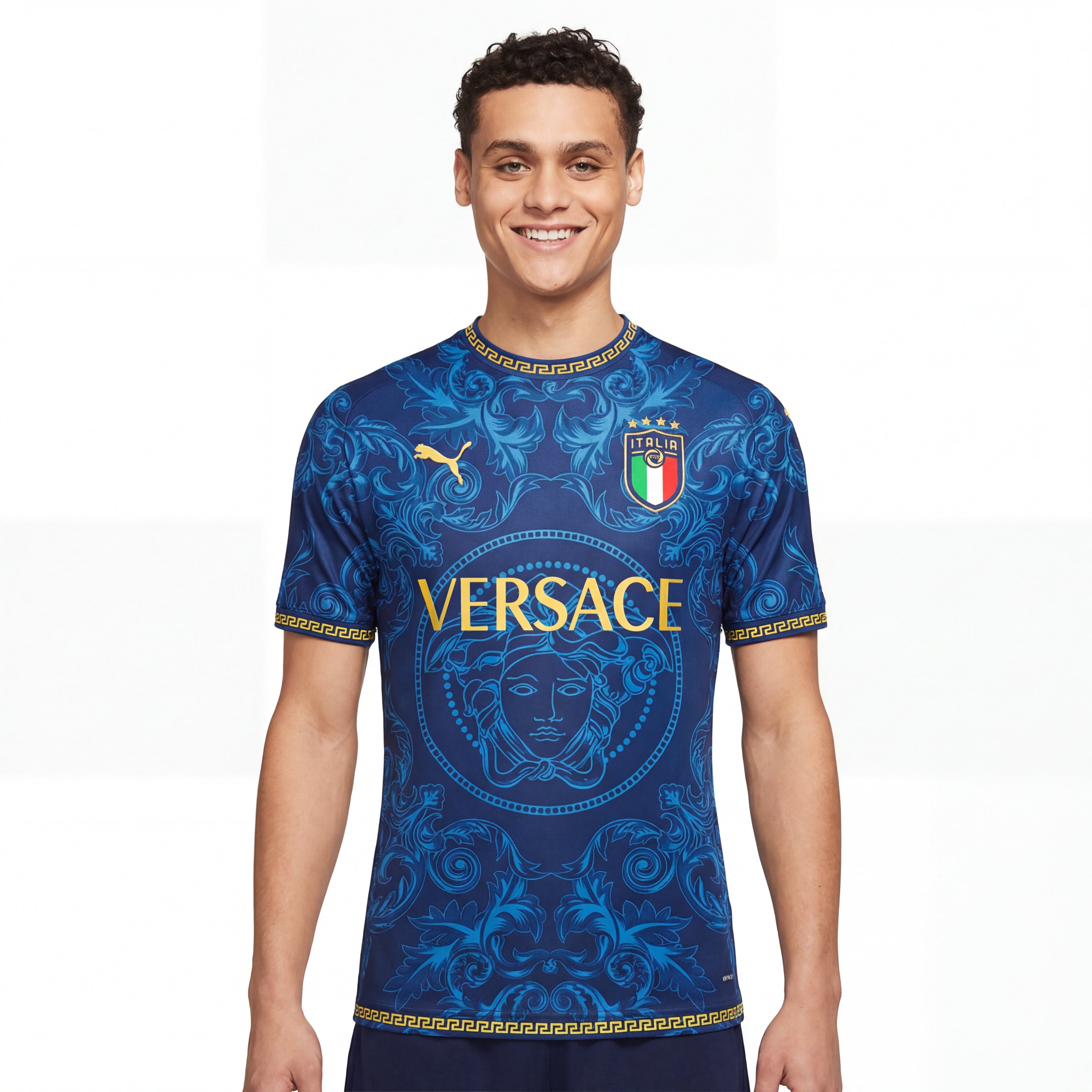 Jersey Italy x Versace - Puma - Blau 