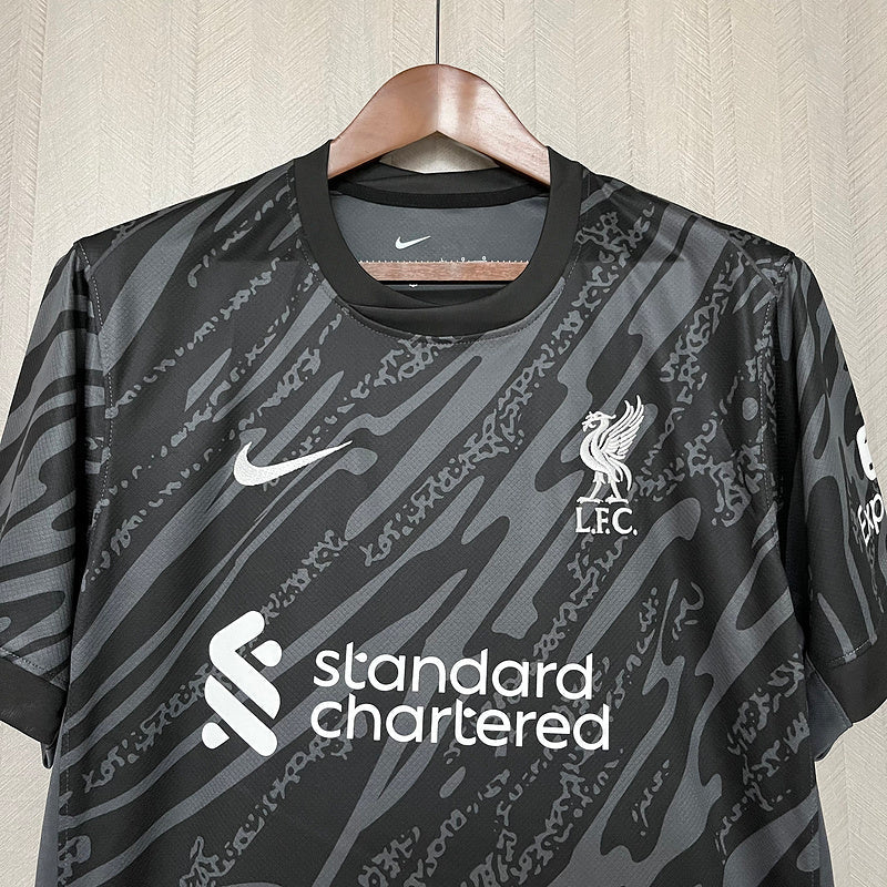 Trikot Liverpool Goleiro 24/25 Schwarz 