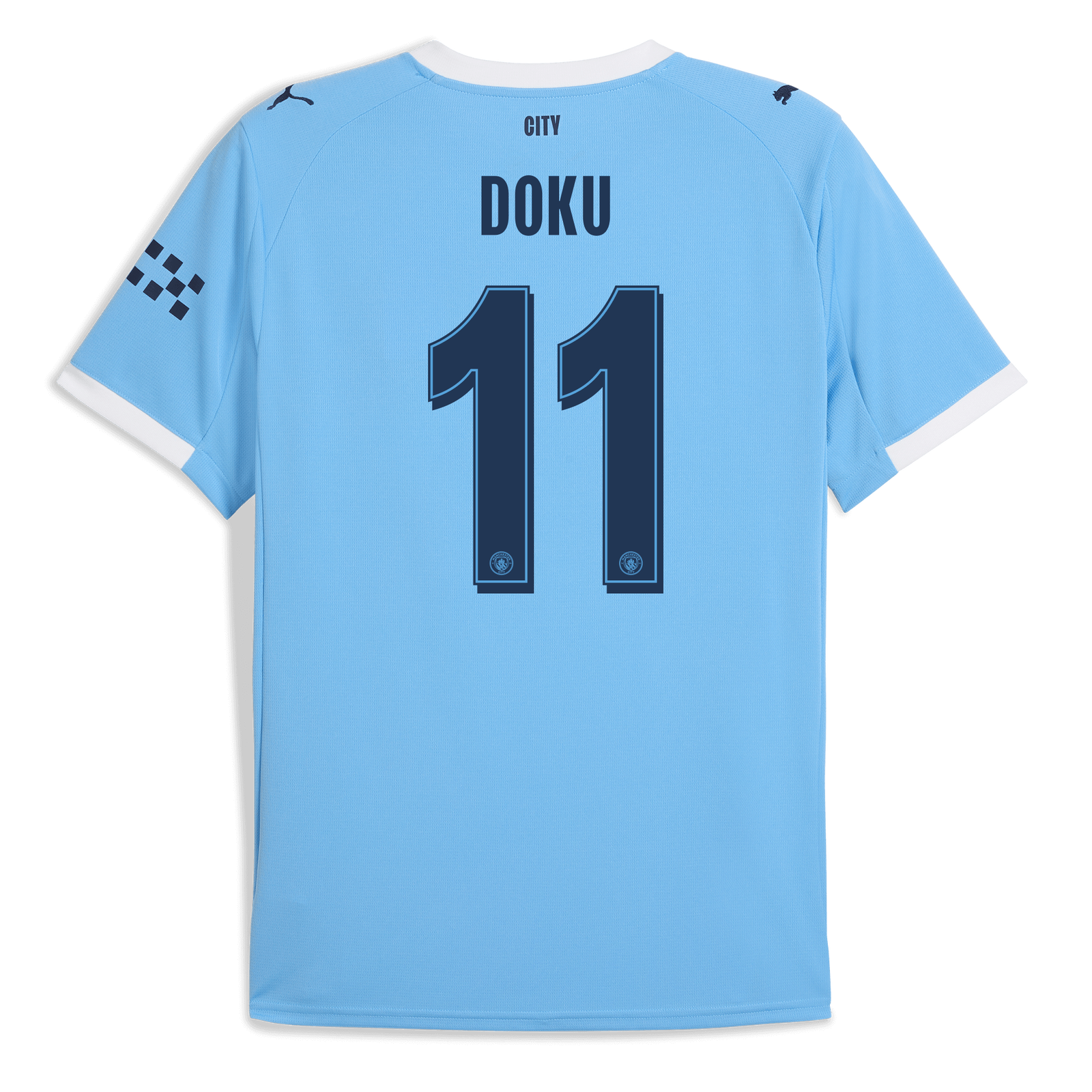 Trikot Manchester City 25/26 Home #11 DOKU 
