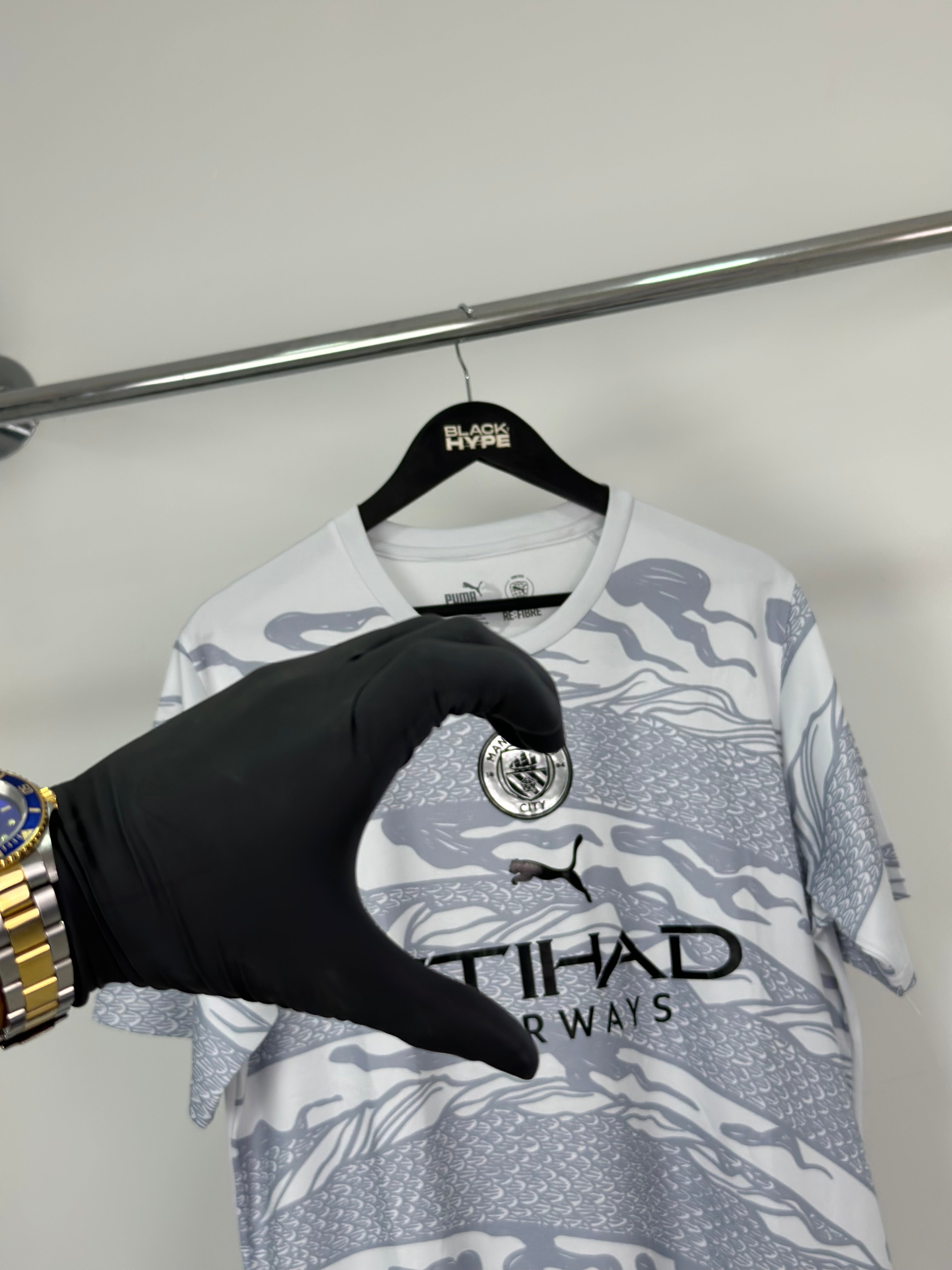 Trikot Manchester City „Ano do Dragão de Madeira“ 24/25 s/n° Torcedor Masculina – Grau 