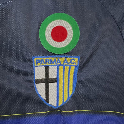 Trikot Parma Retro 1999/00 Away Azul e Amarela 