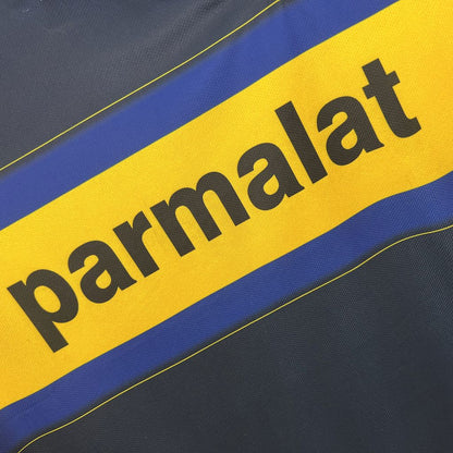 Trikot Parma Retro 1999/00 Away Azul e Amarela 