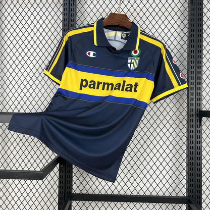 Trikot Parma Retro 1999/00 Away Azul e Amarela 