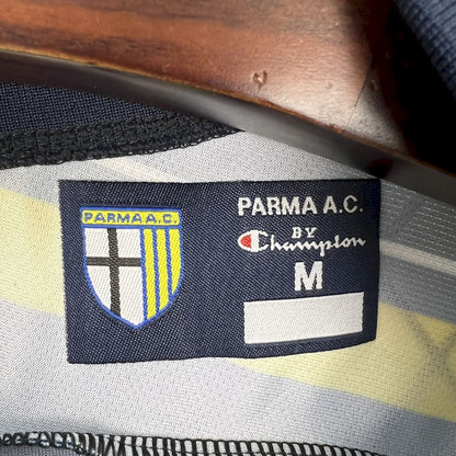 Trikot Parma Retro 1999/00 Away Azul e Amarela 