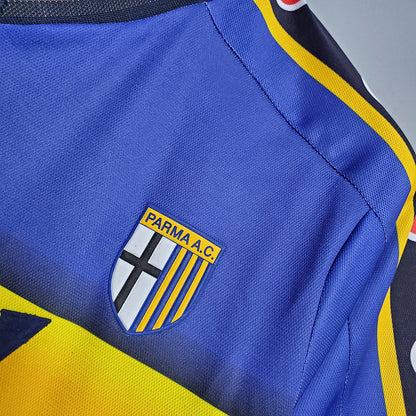 Trikot Parma Retro 2001/2002 Azul e Amarela - Champion 