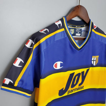 Trikot Parma Retro 2001/2002 Azul e Amarela - Champion 
