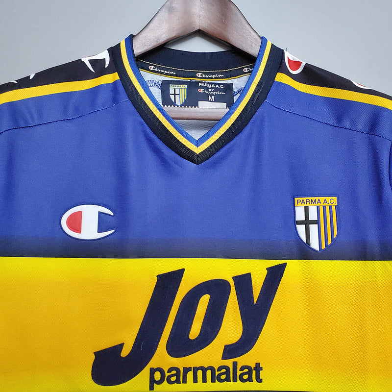Trikot Parma Retro 2001/2002 Azul e Amarela - Champion 