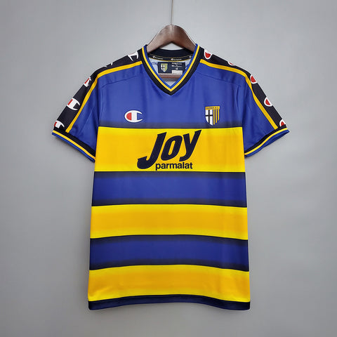 Trikot Parma Retro 2001/2002 Azul e Amarela - Champion 