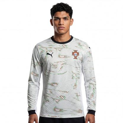 Jersey Portugal Langarm 25/26 - Weiß 