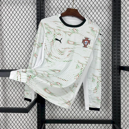 Jersey Portugal Langarm 25/26 - Weiß 
