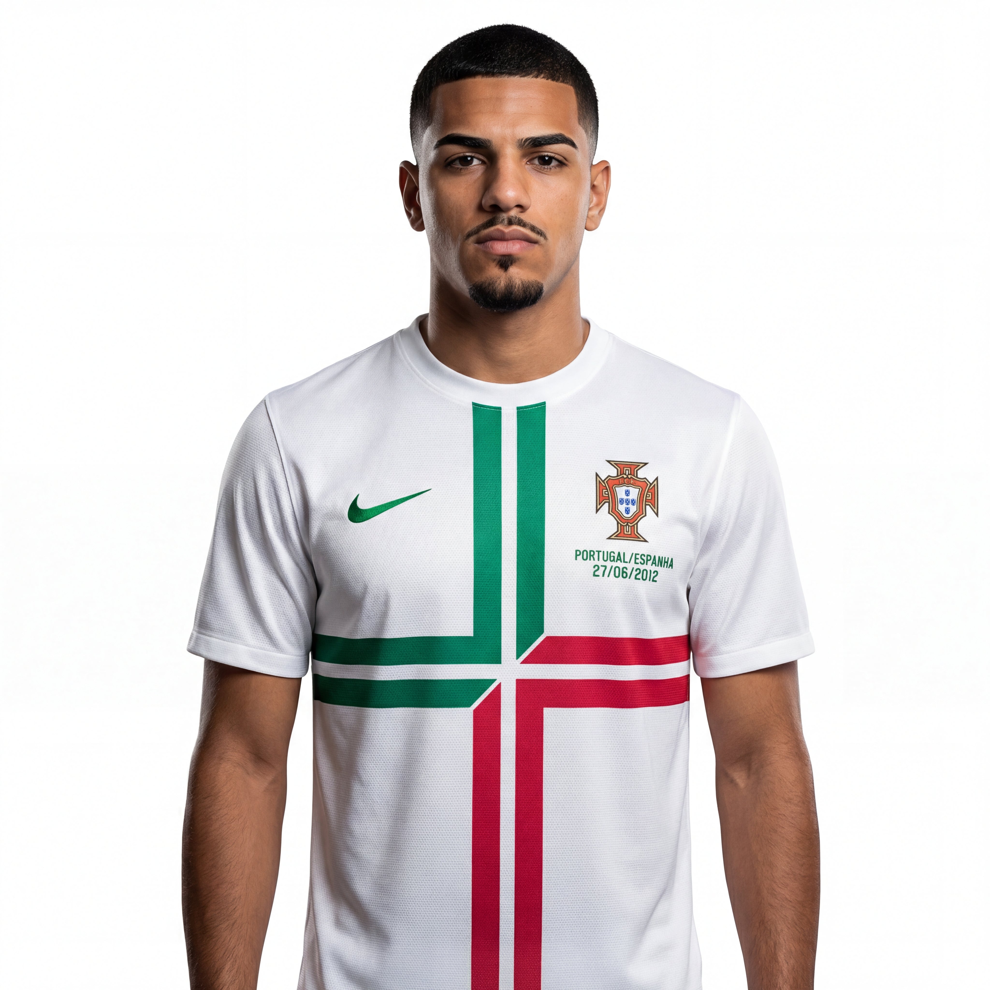 Jersey Portugal Retro 2012 Weiß - Nike 