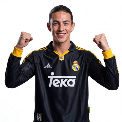 Real Madrid Trikot 99/00 Langarm - Auswärts Retro 