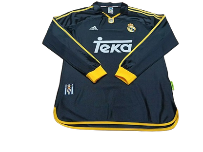Real Madrid Trikot 99/00 Langarm - Auswärts Retro 
