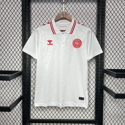 Trikot Seleção Dinamarca 24/25 – Auswärts – Branco 