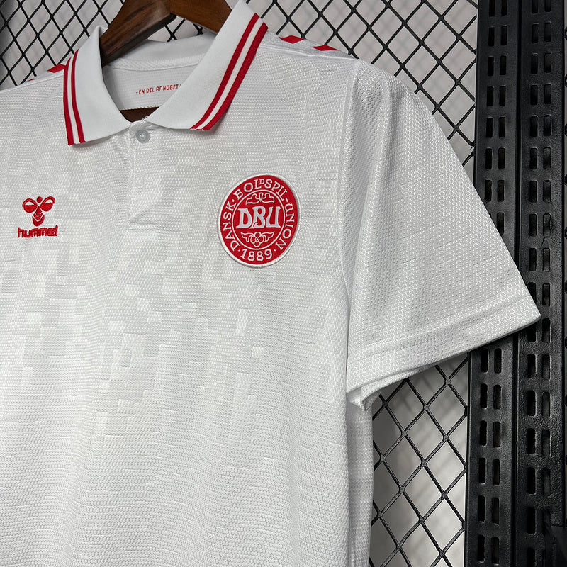 Trikot Seleção Dinamarca 24/25 – Auswärts – Branco 