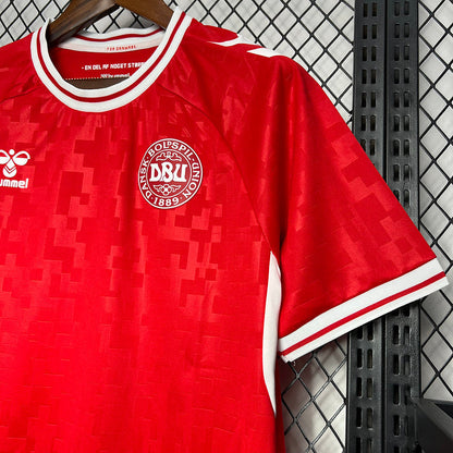 Trikot Seleção Dinamarca 24/25 - Heim - Vermelha 