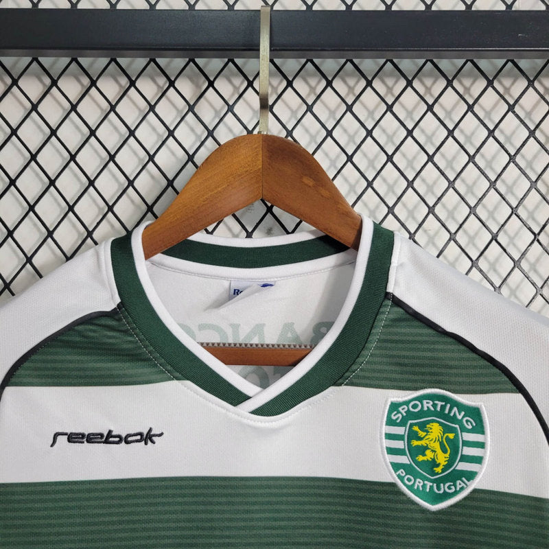 Trikot Sporting Retro 2001/03 Manga Longa Verde 