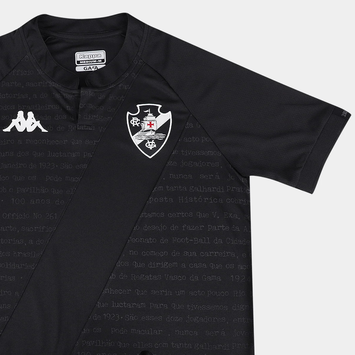 Trikot Vasco III 24/25 s/n° Kombat Jogador Kappa Masculina - Preto 