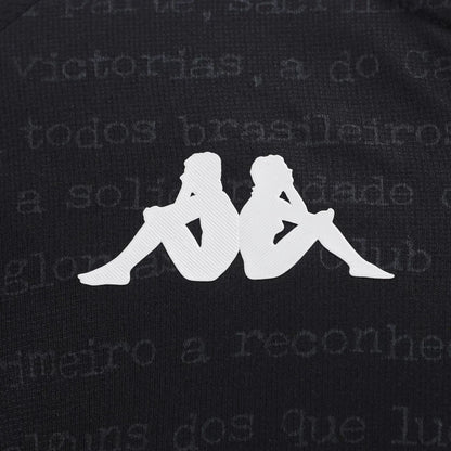 Trikot Vasco III 24/25 s/n° Kombat Jogador Kappa Masculina - Preto 