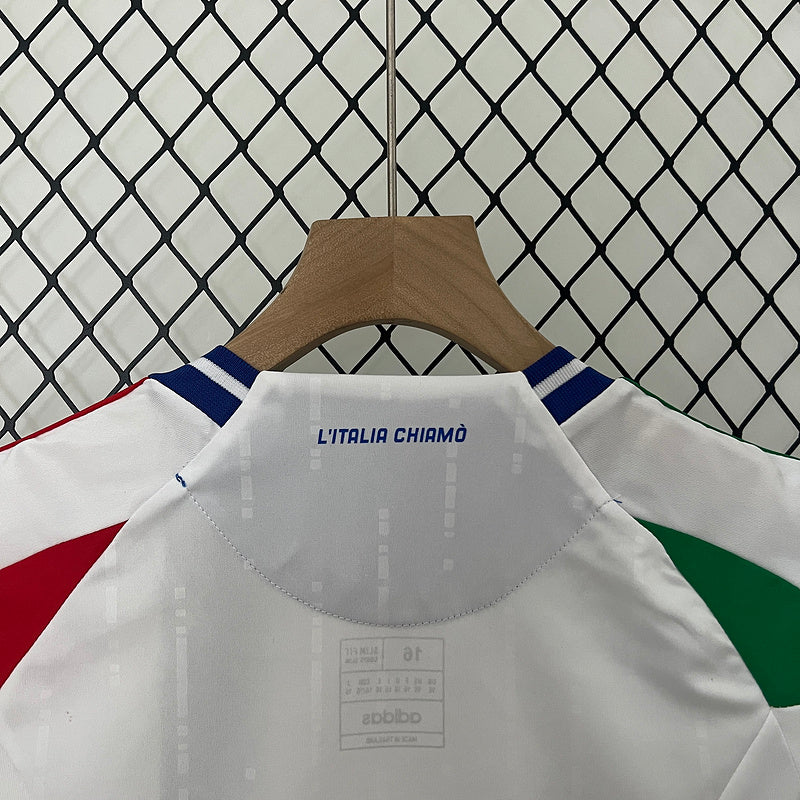 Adidas Kinder Italien 24/25 - Weiß 