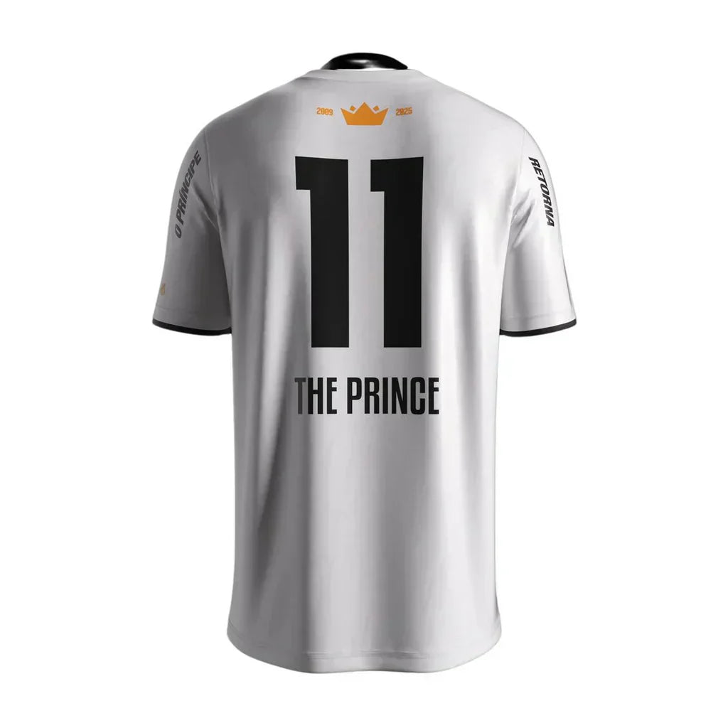 PRÉ-VENDA-Trikot The Prince Santos 24/25 Branca – Comma Masculino Torcedor 
