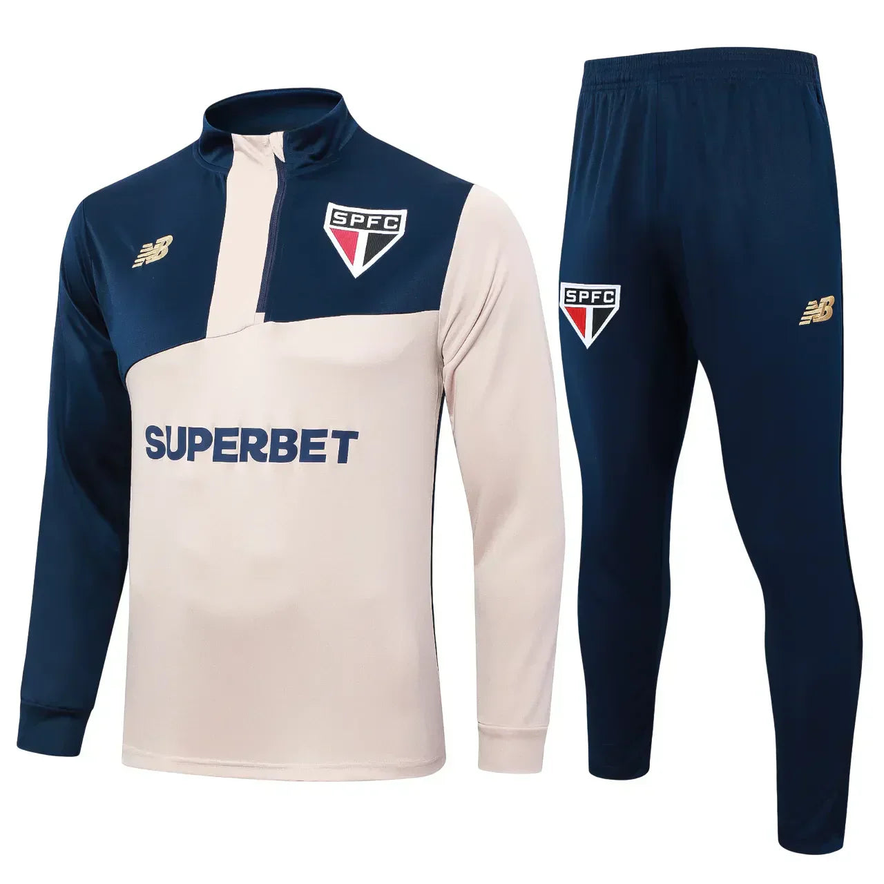 Set Oberbekleidung Comissão São Paulo 24/25 - Bege 