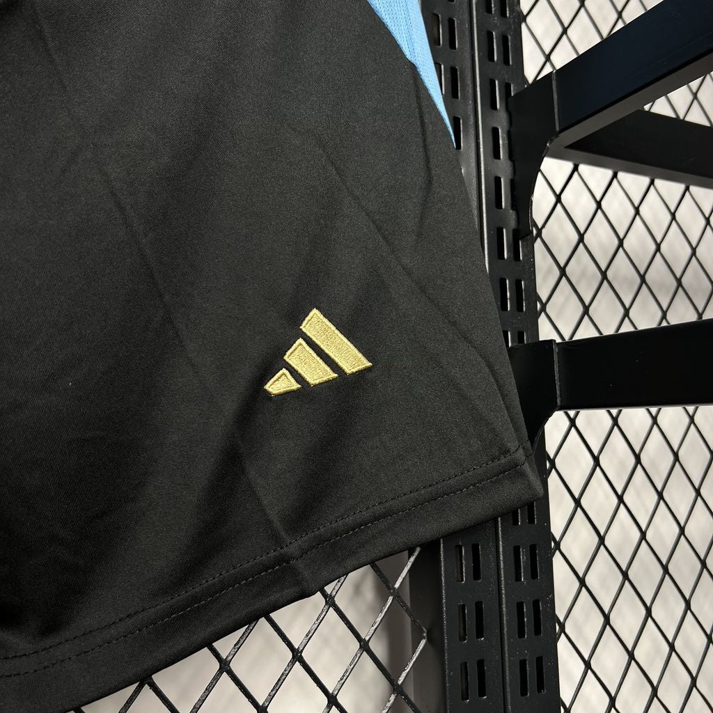 Shorts Argentinien 2024/25 Heimtrikot Schwarz 