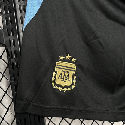 Shorts Argentinien 2024/25 Heimtrikot Schwarz 