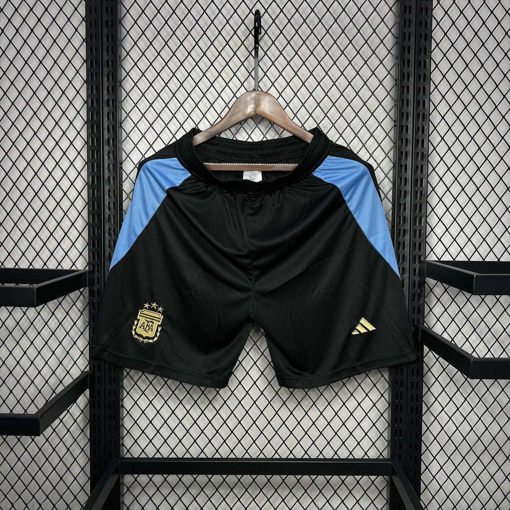 Shorts Argentinien 2024/25 Heimtrikot Schwarz 