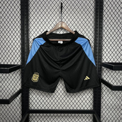 Shorts Argentinien 2024/25 Heimtrikot Schwarz 