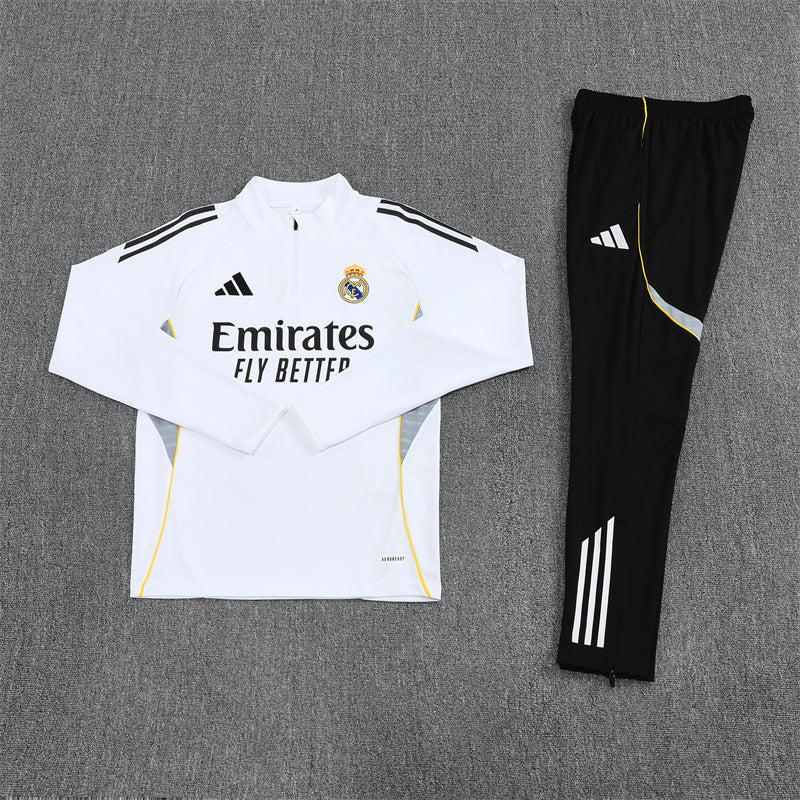 Trainingsanzug Real Madrid 25/26 Weiß - Winter 