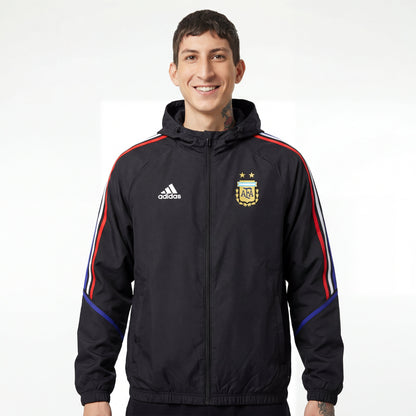 Windbreaker Argentinien 24/25 - Schwarz und Rot 