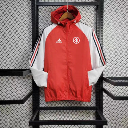 Windjacke Internacional 24/25 - Branco e Vermelho 