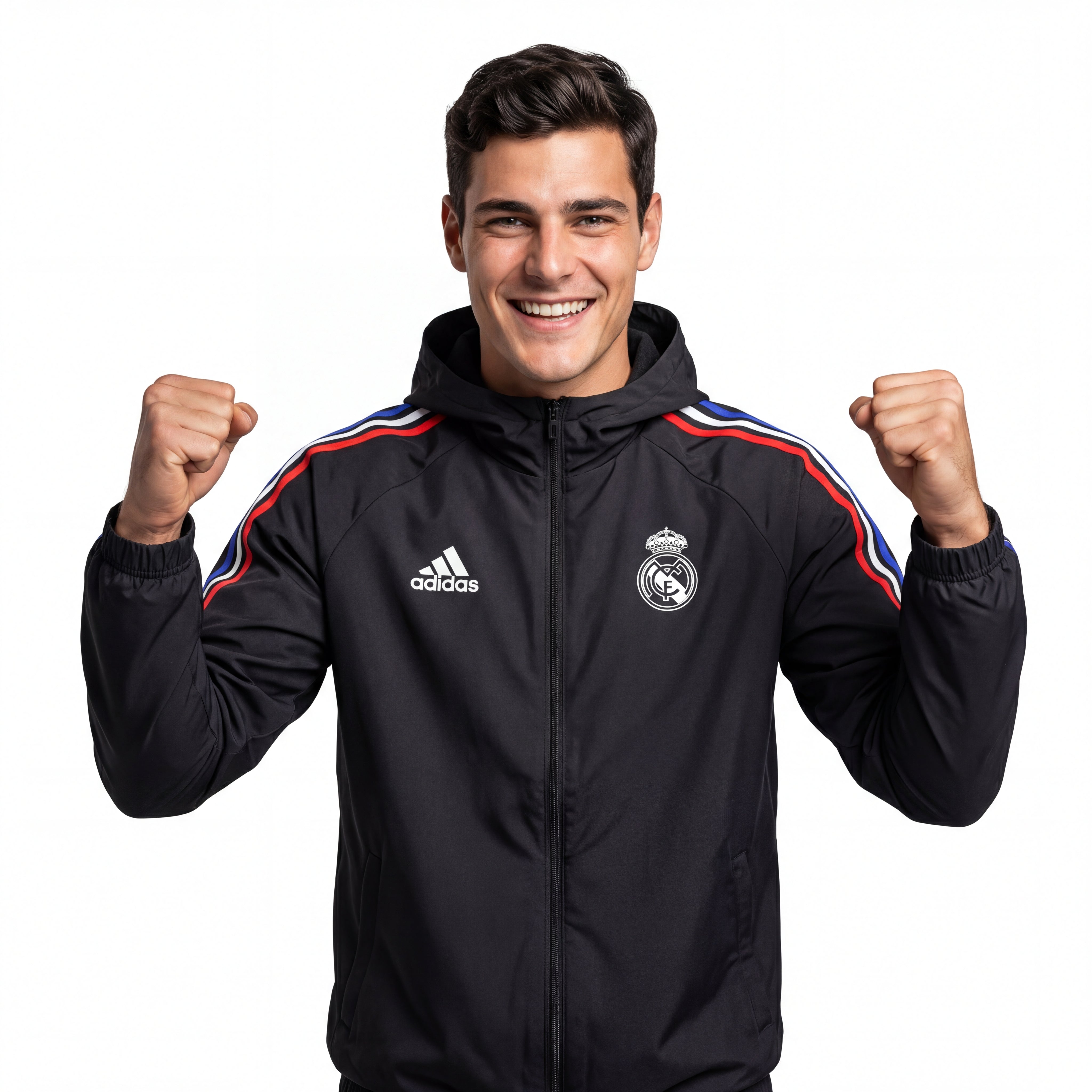 Windbreaker Real Madrid 24/25 - Schwarz Rot 