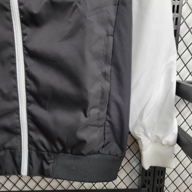 Windjacke Real Madrid 24/25 - Schwarz Weiß 