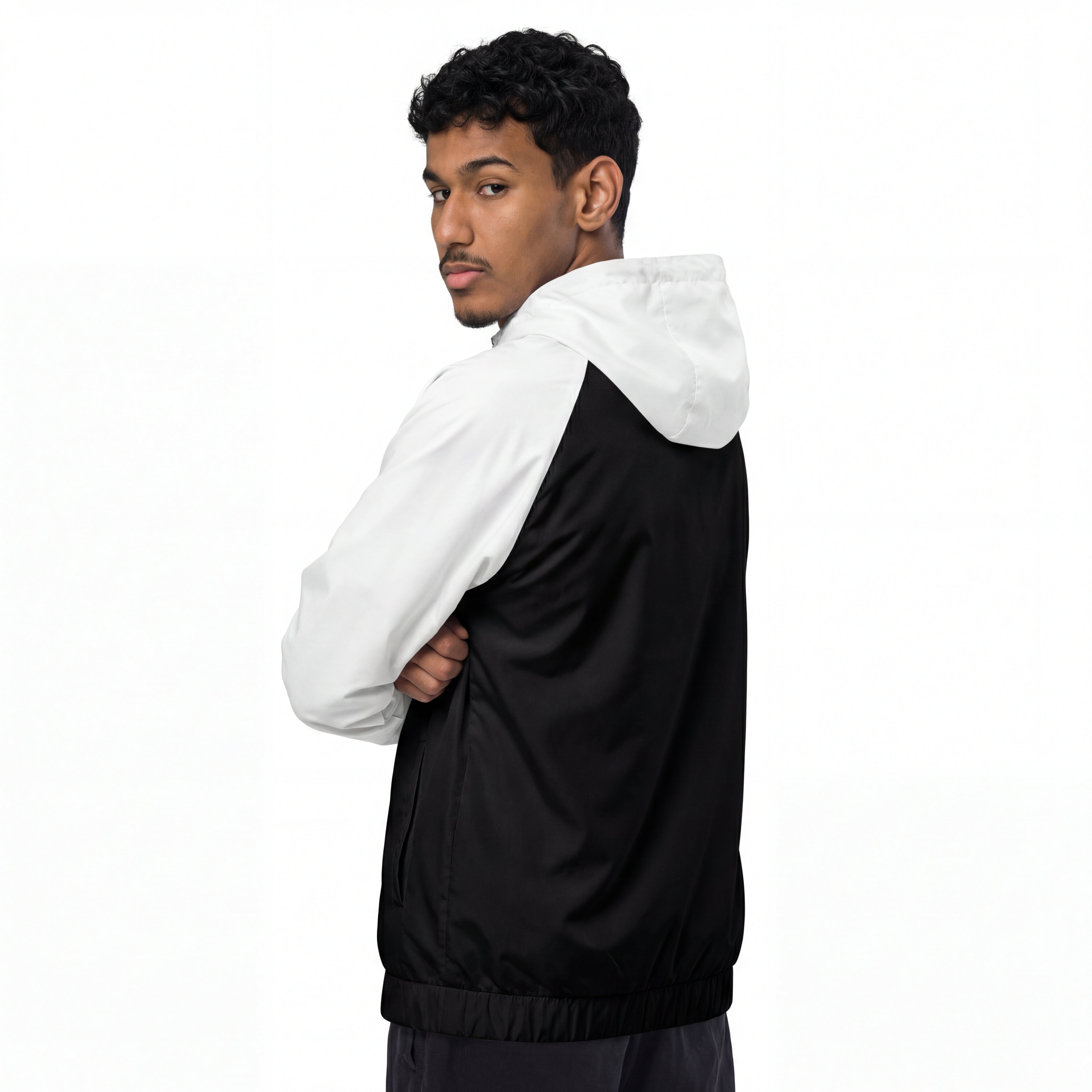 Windjacke Real Madrid 24/25 - Schwarz Weiß 